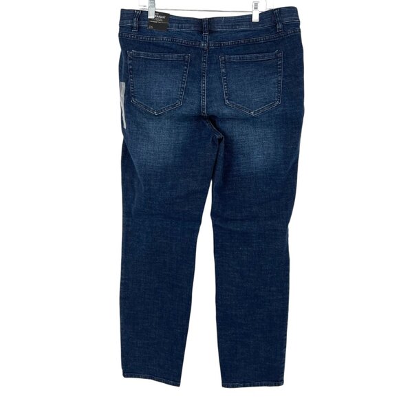 Venezia Mid Rise Straight Jeans Dark Wash Size 16 NWT - Picture 5 of 9